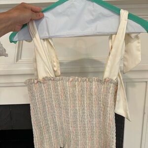 Cream and Pink Koch Top